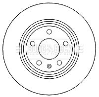 BORG & BECK Тормозной диск BBD4635